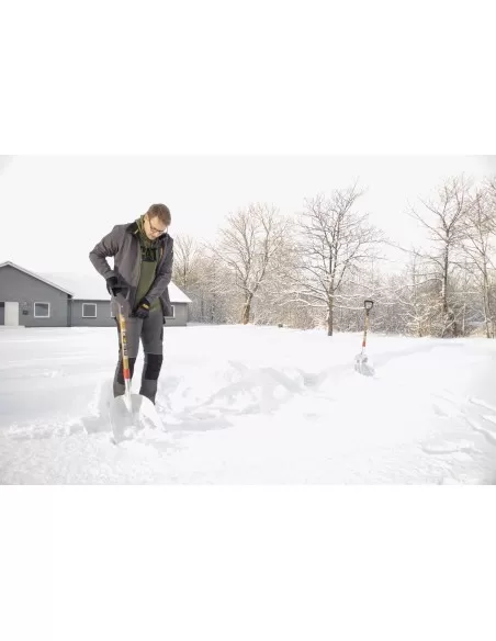 3 - Pala in alluminio per neve 43cm manico D in fibra serieJ Cat-Caterpillar J12-220