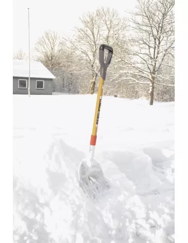 6 - Pala in alluminio per neve 43cm manico D in fibra serieJ Cat-Caterpillar J12-220