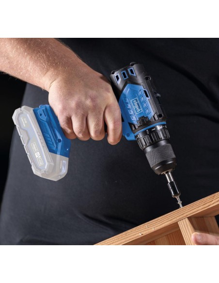 Trapano avvitatore 20v 2 batterie 4.0Ah caricabatteria ixes Scheppach bc-dd60-x