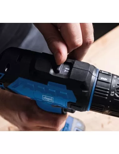 5 - Trapano avvitatore 20v 2 batterie 4.0Ah e caricabatteria ixes Scheppach c-cd45-x