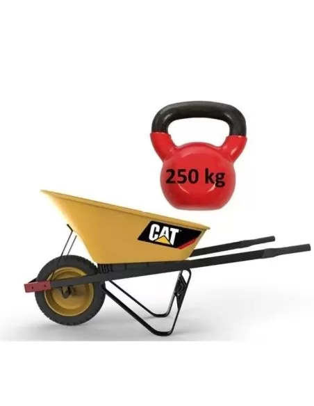 8 - Carriola manuale vasca in acciaio 100lt 250kg serie J Cat - Caterpillar J22-150