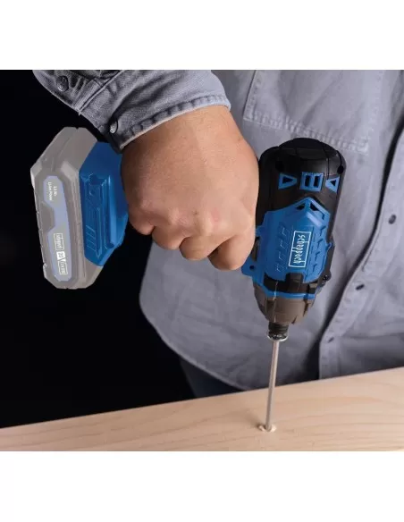 Avvitatore impulsi 20v 2 batterie 4.0Ah caricabatteria ixes Scheppach c-id180-x