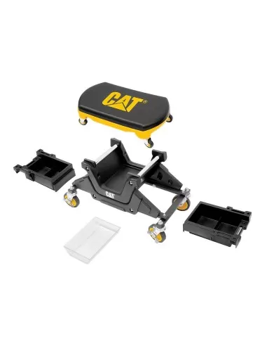 2 - Sgabello multiuso regolabile con rotelle Cat - Caterpillar JCS3167