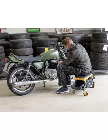 5 - Sgabello multiuso regolabile con rotelle Cat - Caterpillar JCS3167