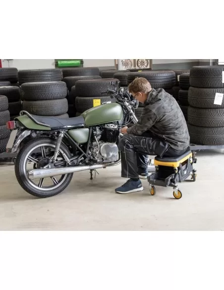 5 - Sgabello multiuso regolabile con rotelle Cat - Caterpillar JCS3167