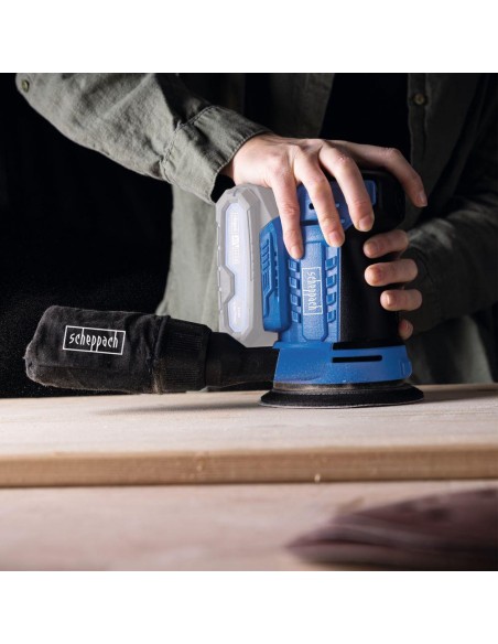 Levigatrice orbitale 20v batteria 2.0Ah caricabatteria ixes Scheppach c-obs125-x Levigatrice orbitale 20v batteria 2.0Ah caricabatteria ixes Scheppach c-obs125-x