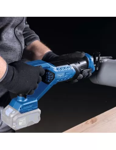 Sega a gattuccio 20v batteria 2.0Ah + caricabatteria ixes Scheppach bc-rs250-x