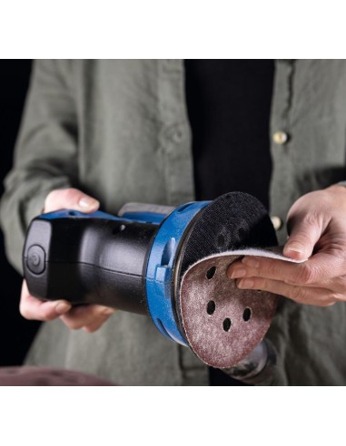 Levigatrice orbitale 20v batteria 2.0Ah caricabatteria ixes Scheppach c-obs125-x