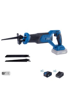 Sega a gattuccio 20v batteria 4.0Ah + caricabatteria ixes Scheppach bc-rs250-x