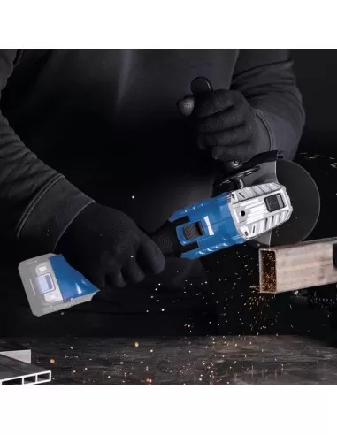 Smerigliatrice 20v batteria 2.0Ah + caricabatteria ixes Scheppach c-ag125-x