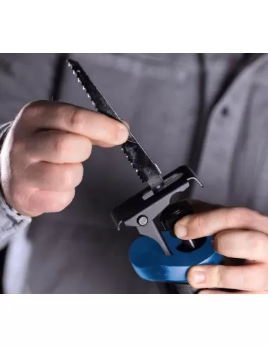 5 - Sega a gattuccio 20v 2 batterie 4.0Ah + caricabatteria ixes Scheppach c-rs100-x