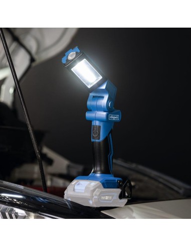 Lampada lavoro led 20v batteria 2.0Ah + caricabatteria ixes Scheppach c-wl20-x