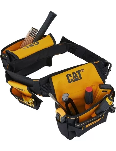 4 - Cintura borsa porta utensili professionale con 3 tasche Cat GP-65052 4 - Cintura borsa porta utensili professionale con 3 tasche Cat GP-65052
