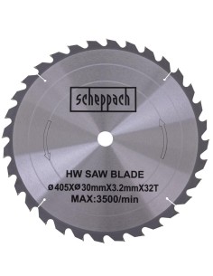 Lama circolare legno 405x30x3,2mm 32t Scheppach