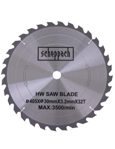 Lama circolare legno 405x30x3,2mm 32t Scheppach