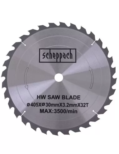 1 - Lama circolare legno 405x30x3,2mm 32t Scheppach