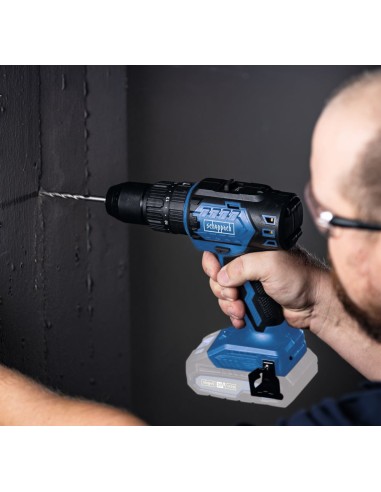 Trapano e smerigliatrice 20v con 2 batterie e caricabatteria ixes Scheppach