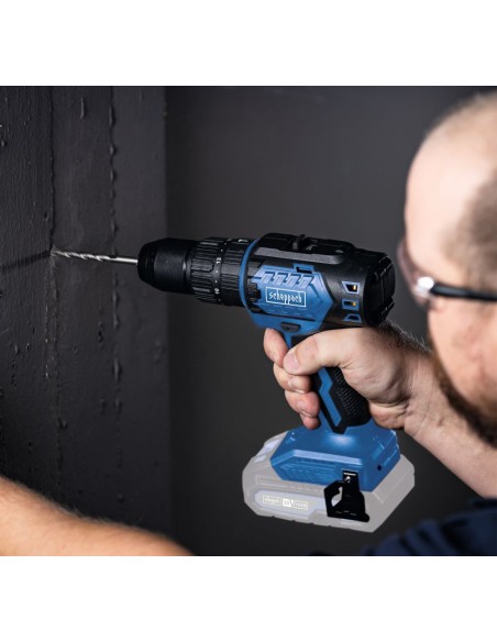 Trapano e smerigliatrice 20v con 2 batterie e caricabatteria ixes Scheppach