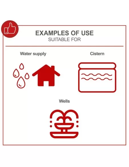 4 - Elettropompa da giardino 1000 W 3.6 bar 3600 l/h Scheppach gp1100jet lcd
