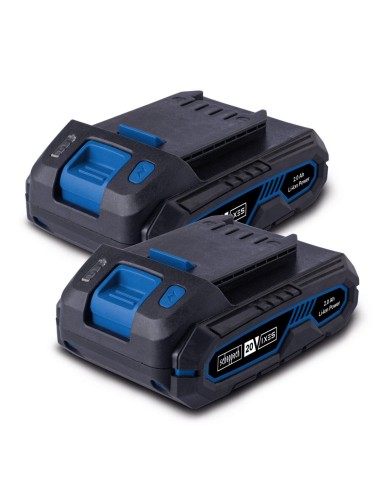 Starterkit con 2 batterie 20v 2.0Ah serie ixes Scheppach