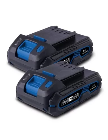 Starterkit con 2 batterie 20v 2.0Ah serie ixes Scheppach