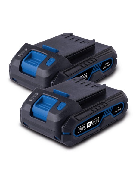 Starterkit con 2 batterie 20v 2.0Ah serie ixes Scheppach