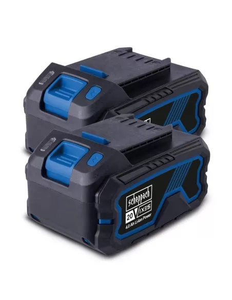 Starterkit con 2 batterie 20v 4.0Ah serie ixes Scheppach