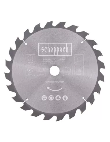 1 - Lama circolare 305 mm 24t per legno per troncatrice Scheppach hm305