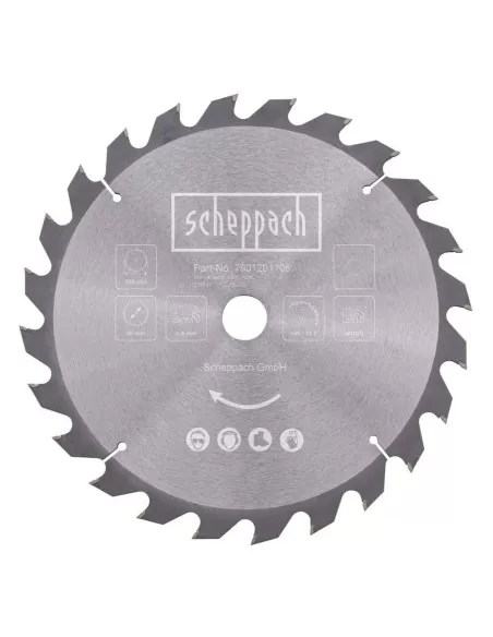 1 - Lama circolare 305 mm 24t per legno per troncatrice Scheppach hm305
