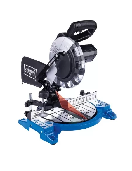 1 - Troncatrice radiale per legno 1500W sega da 210mm Scheppach hm210l