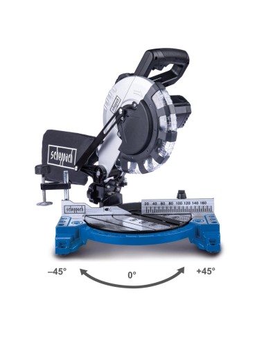 Troncatrice radiale per legno 1500W sega da 210mm Scheppach hm210l