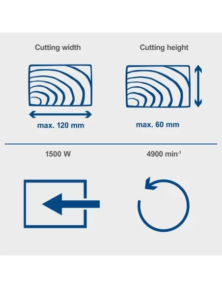 7 - Troncatrice radiale per legno 1500W sega da 210mm Scheppach hm210l