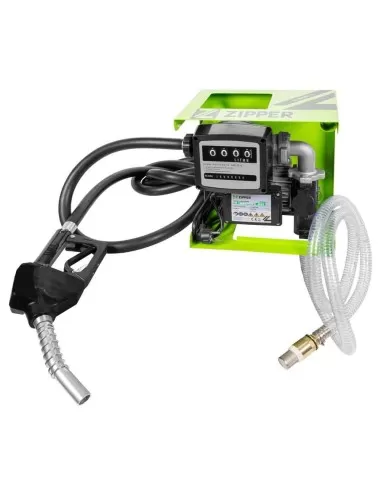 Elettropompa travaso diesel e olio contalitri e pistola 550w Zipper zi-dop720
