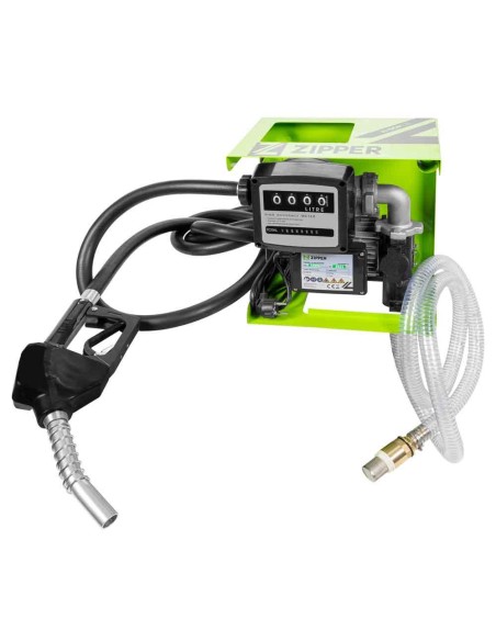 Elettropompa travaso diesel e olio contalitri e pistola 550w Zipper zi-dop720