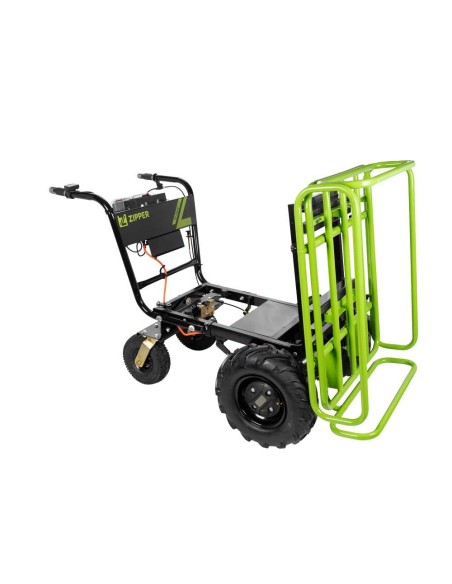 Carriola elettrica carrello a batteria 40v 400w 300 kg Zipper zi-ewb350