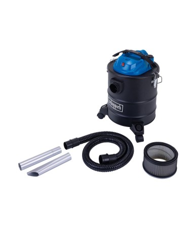 Bidone aspiracenere con soffiatore 20l 1300W per stufa e camino scheppach avc25