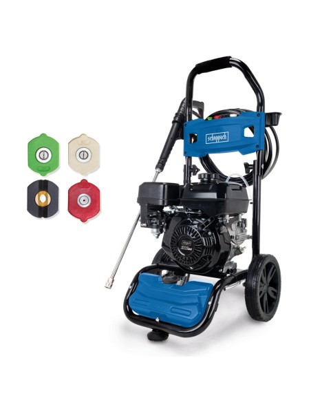 Idropulitrice a scoppio 212cc Scheppach hcp5000 241bar 4.3kw motore a benzina