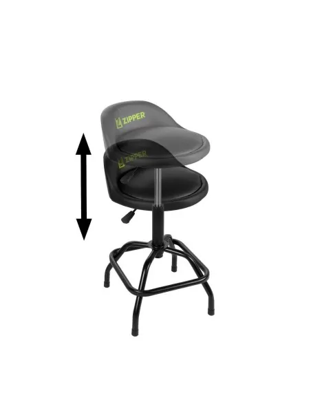 Sgabello da officina altezza regolabile max 150 kg Zipper zi-wks165