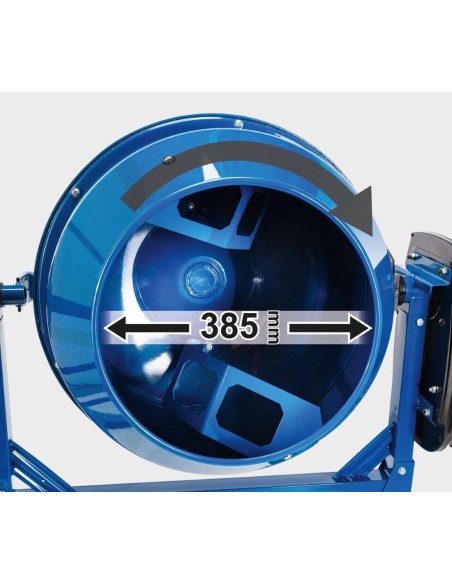 Betoniera elettrica 125lt 550w Scheppach mix125 per malta calcestruzzo e cemento
