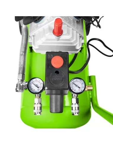 Compressore aria lubrificato 50lt bicilindrico accessori Zipper zi-com50-2v510e