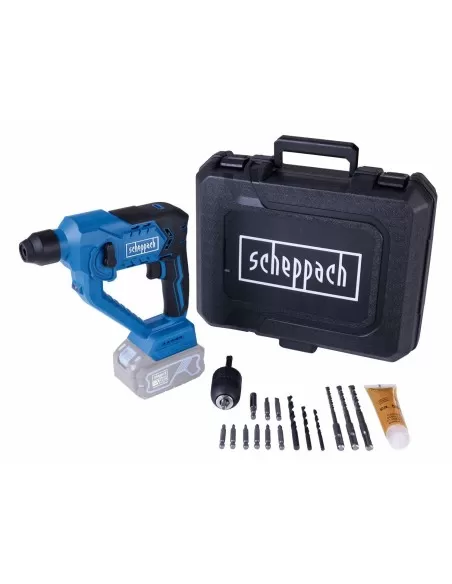 2 - Tassellatore 20v con valigia accessori senza batteria ixes Scheppach c-rhd130-x