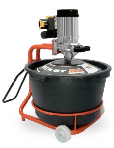 Miscelatore colla malta con frusta e secchio 230v 65lt Battipav mixer 50 super