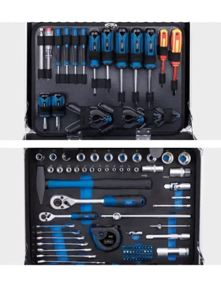 Valigia portautensili attrezzi con 141pz Scheppach tb200 Valigia portautensili attrezzi con 141pz Scheppach tb200