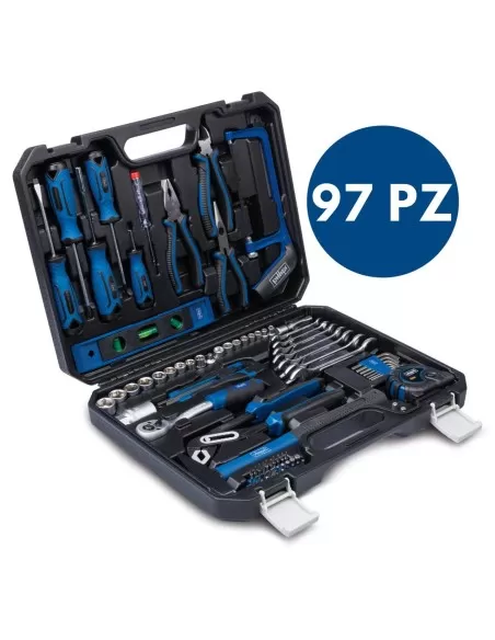 1 - Valigetta portautensili 97 pezzi Scheppach wzk120
