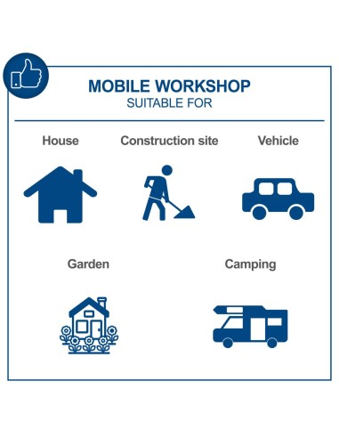 Valigetta portautensili 97 pezzi Scheppach wzk120