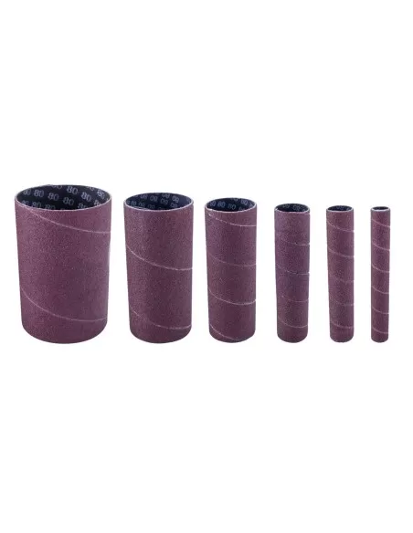 1 - Kit 6 manicotti nastri abrasivi gr 120 per levigatrice a mandrino osm100 e 600 1 - Kit 6 manicotti nastri abrasivi gr 120 per levigatrice a mandrino osm100 e 600