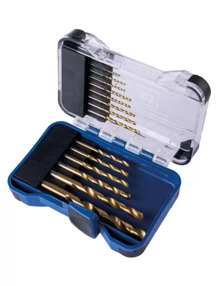 2 - Set 15 punte elicoidali hss Scheppach hss15 2 - Set 15 punte elicoidali hss Scheppach hss15