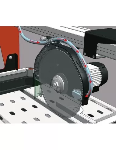 Segatrice a ponte per marmo 230v 1500x85mm lama 300mm battipav supreme 150s