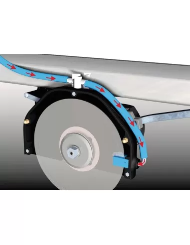 Tagliapiastrelle elettrica con banco ad acqua 110 cm Battipav vip 2110