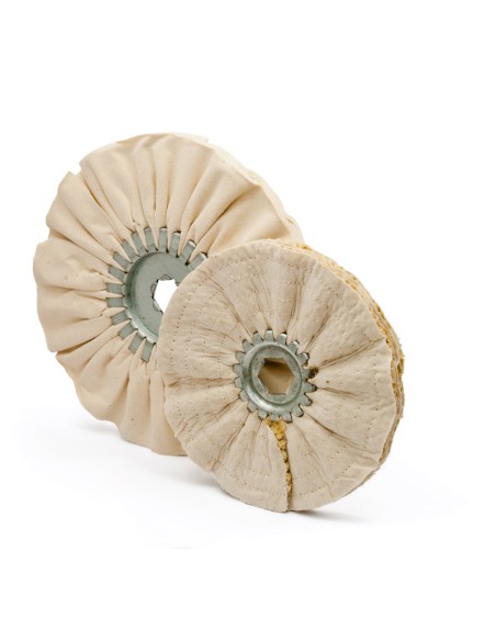 1 - Disco cotone ventilato 150 x 20 mm x smerigliatrice da banco Fervi dcv150